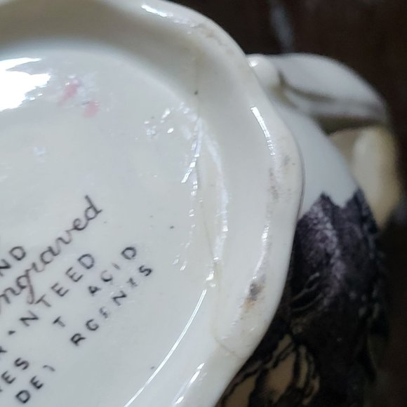 Vintage Palissy Ware Dutch Windmill Jug / Creamer, French Ceramic *Repair - Picture 7 of 8